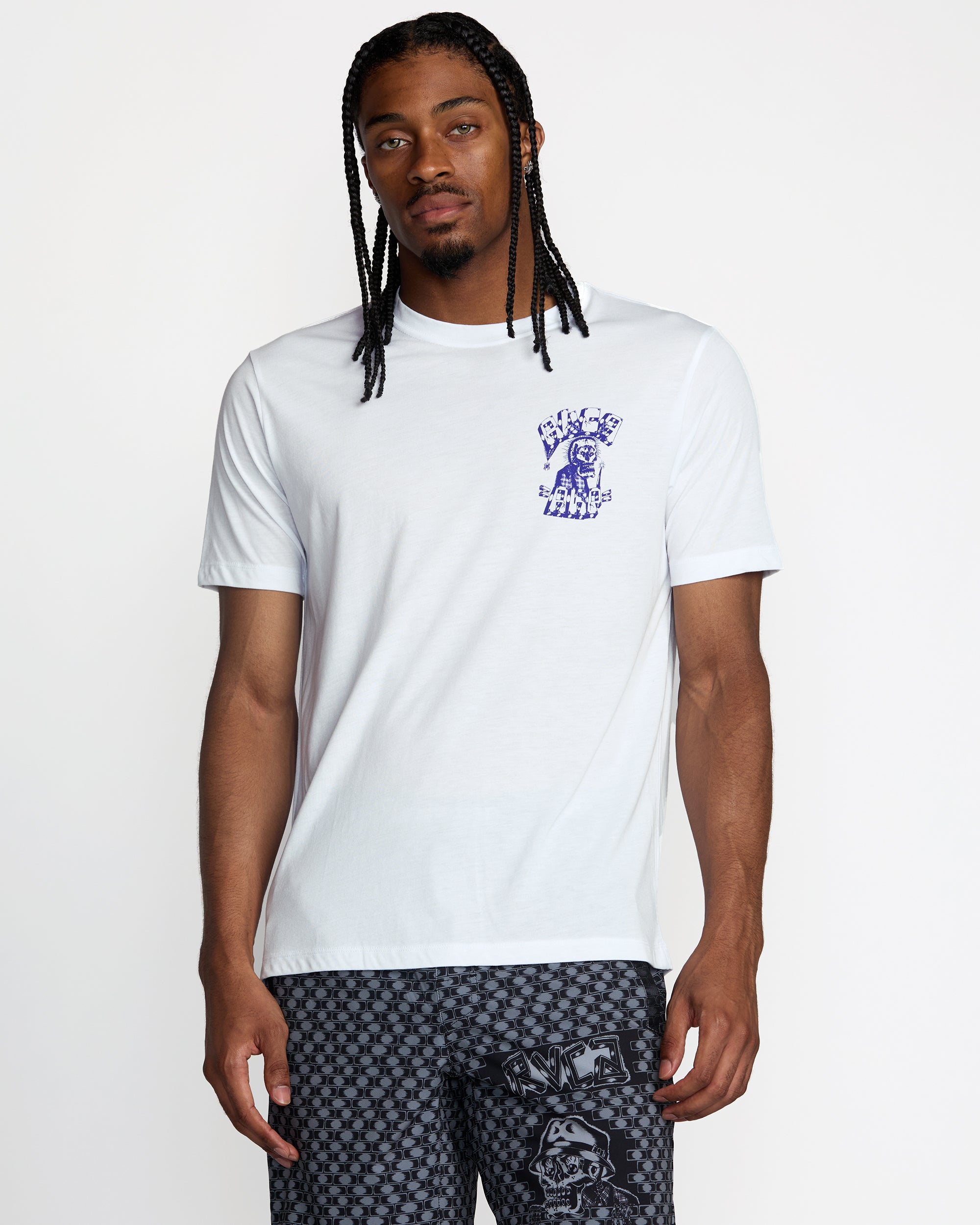 Jesse Barba Skull Wall Short Sleeve Tee - RVCA