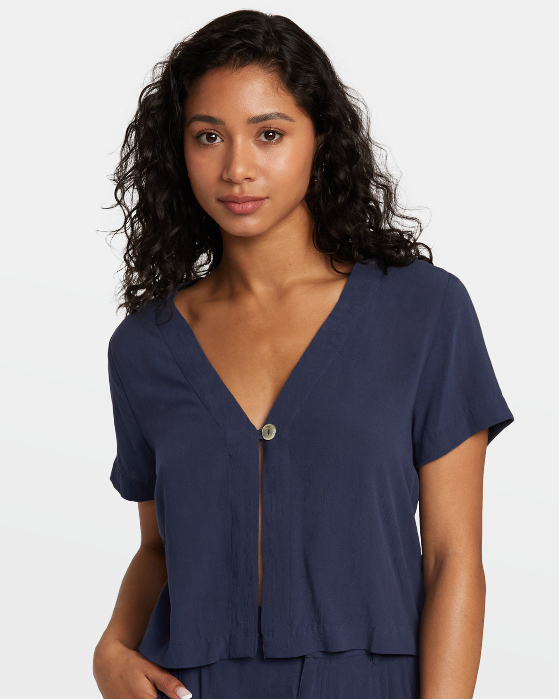 Vista Top Woven Shirt - Moody Blue – RVCA.com