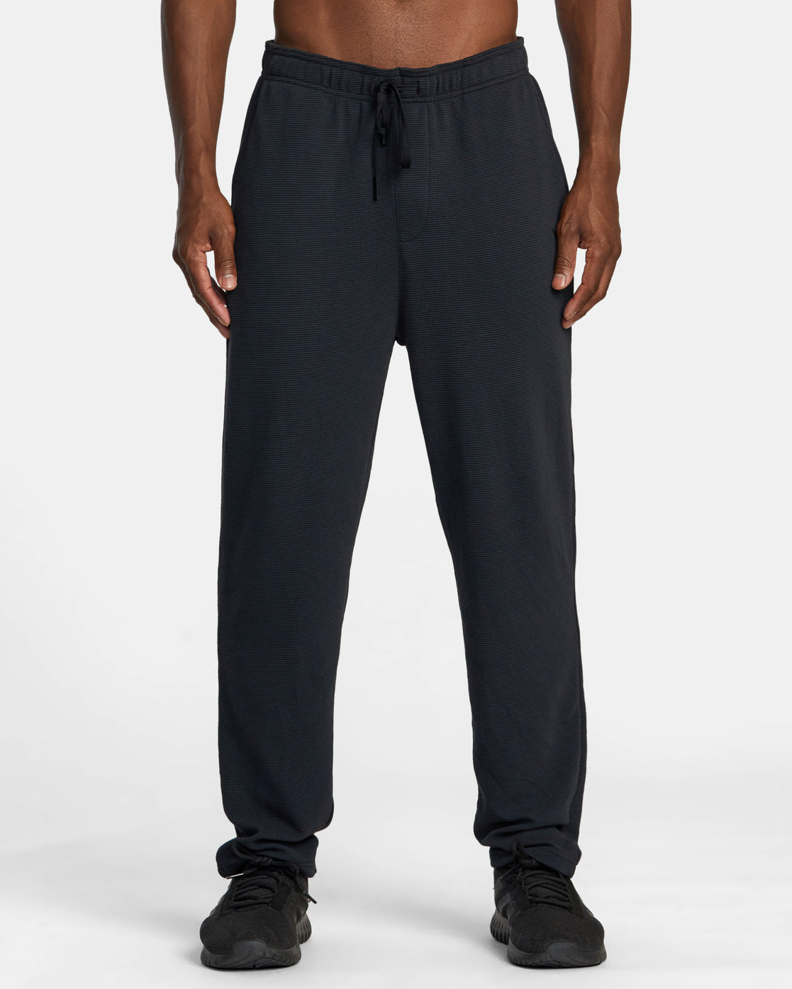 C-Able Waffle Knit Joggers - Black –