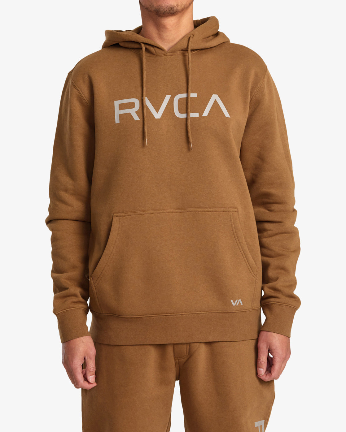 Big RVCA Pullover Hoodie - Rawhide