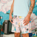 Luke P Boardshorts 17'' - Multi Pink