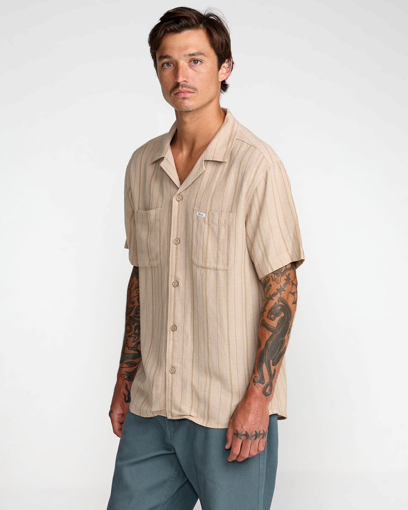 Exotica Stripe Short Sleeve Shirt - RVCA