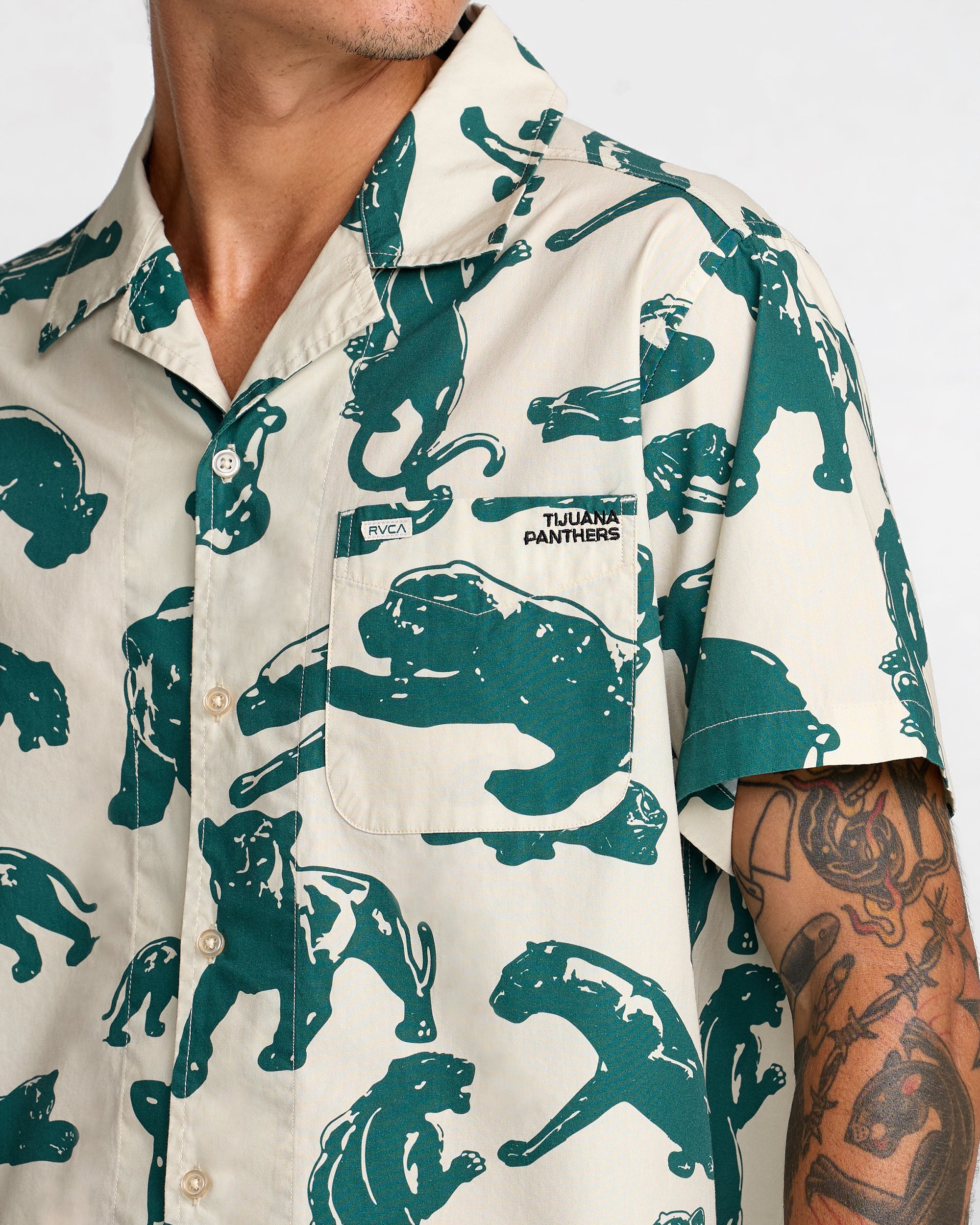 TJP All Over Short Sleeve Shirt - RVCA