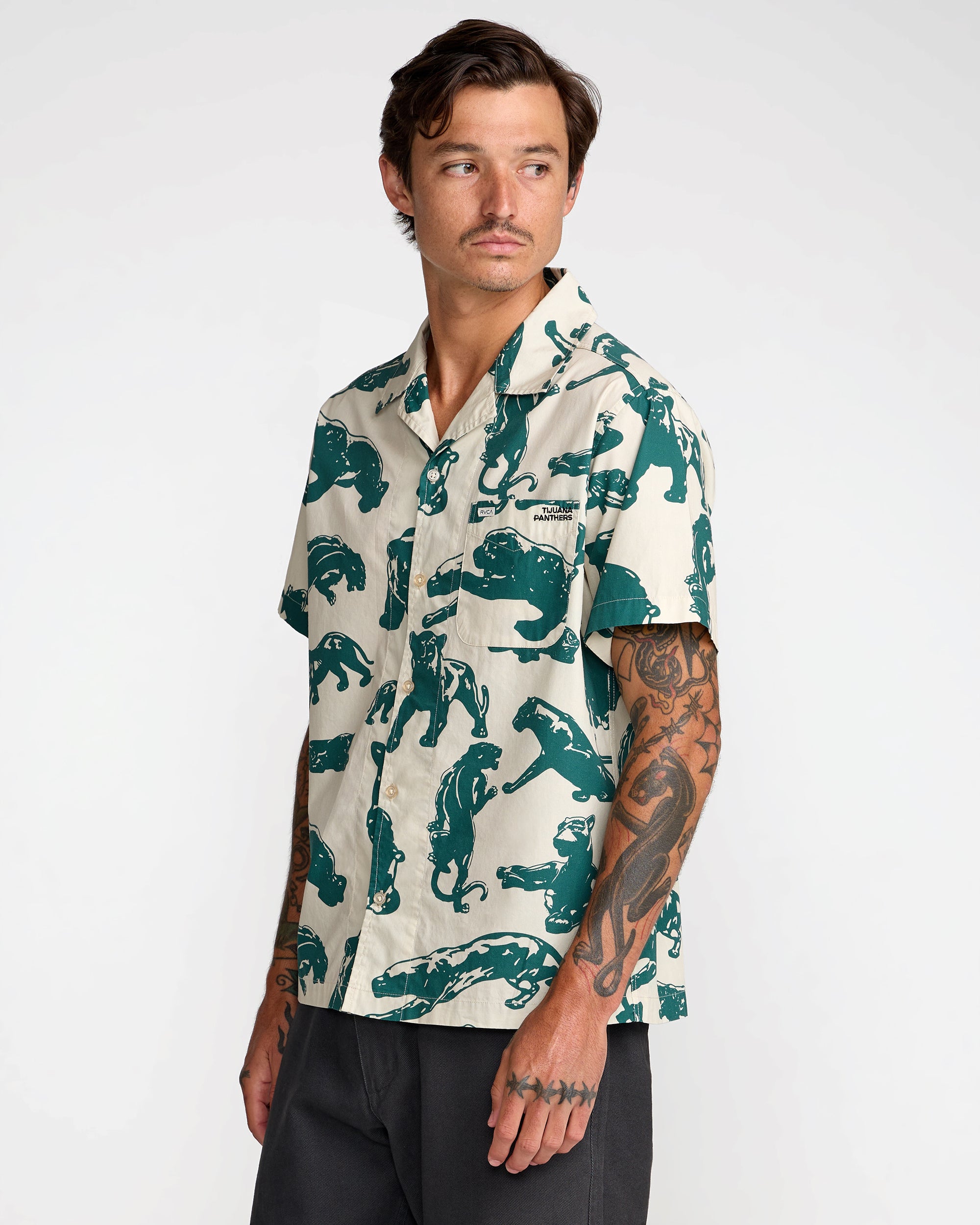 TJP All Over Short Sleeve Shirt - RVCA