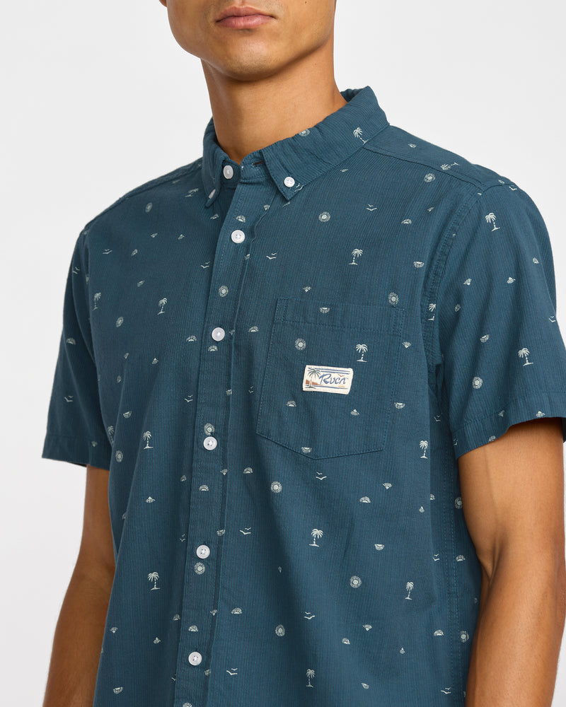 Exotica Seersucker Short Sleeve Shirt - RVCA