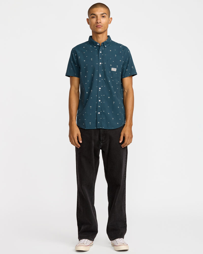 Exotica Seersucker Short Sleeve Shirt - RVCA