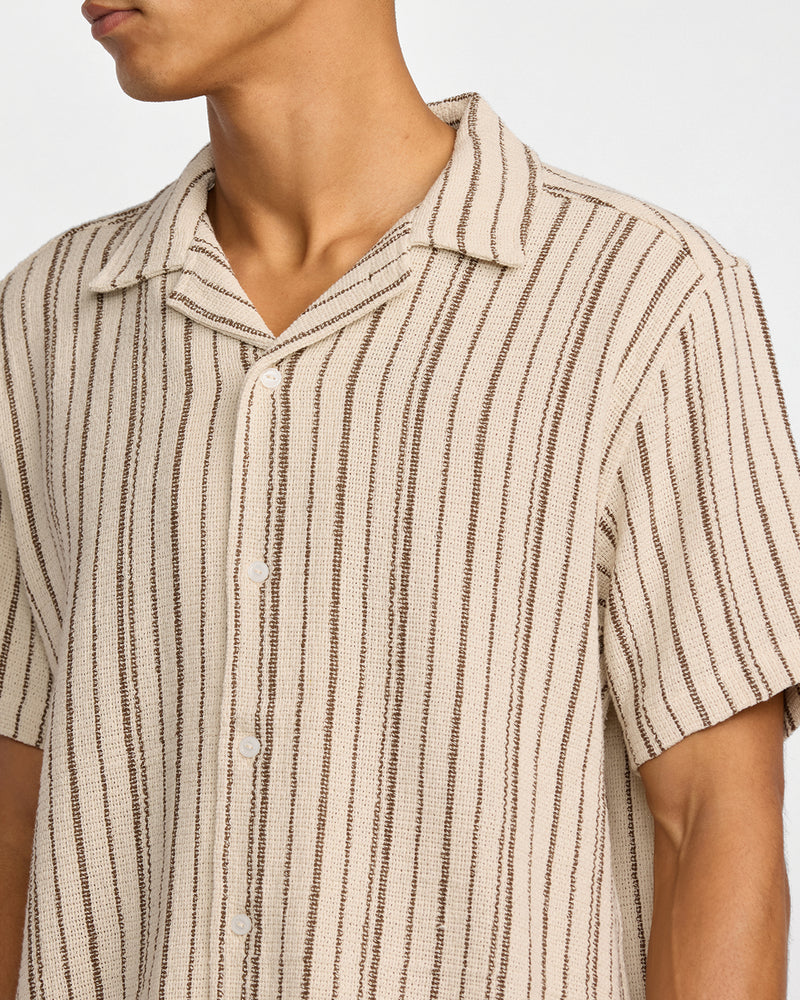 VAcancy Stripe Short Sleeve Shirt - RVCA