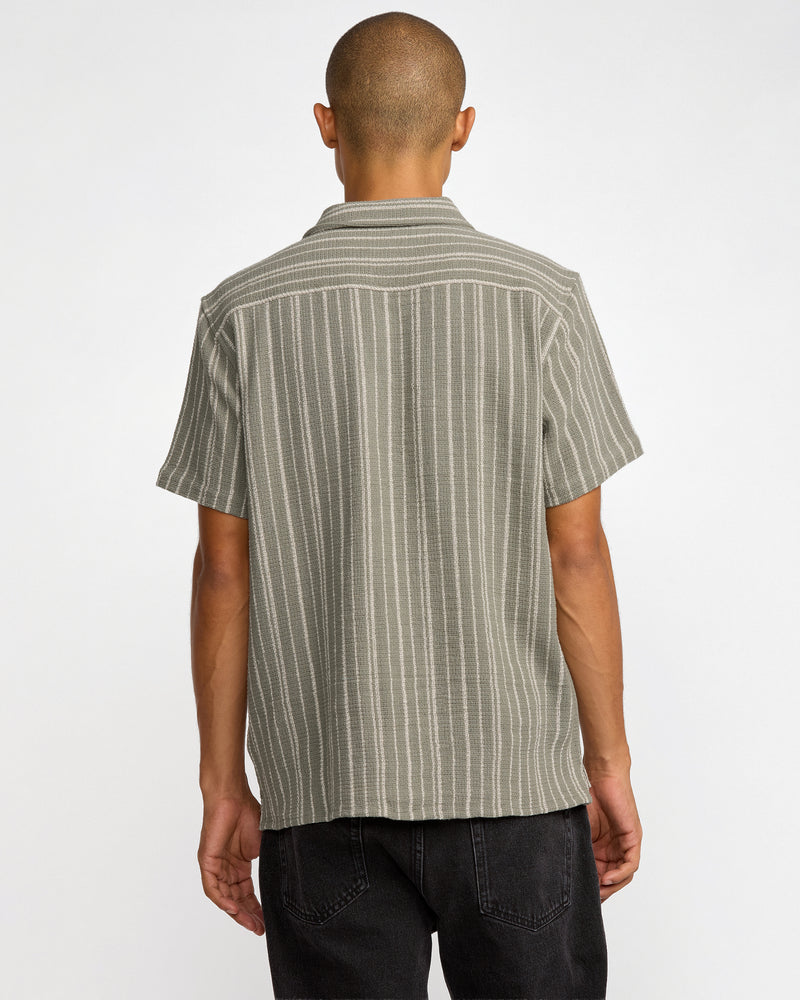 VAcancy Stripe Short Sleeve Shirt - RVCA