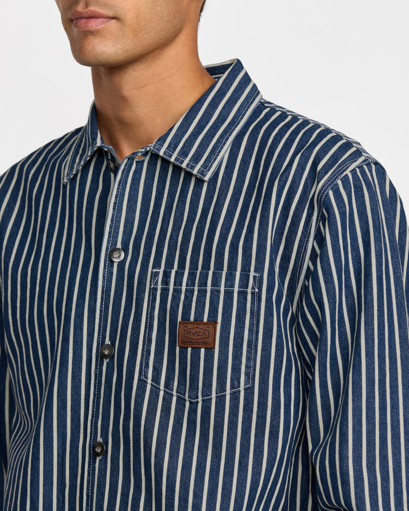 Dayshift Hickory Overshirt - RVCA