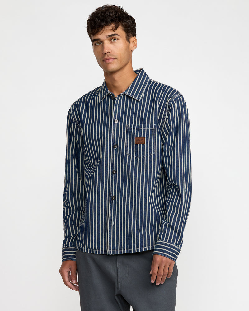Dayshift Hickory Overshirt - RVCA
