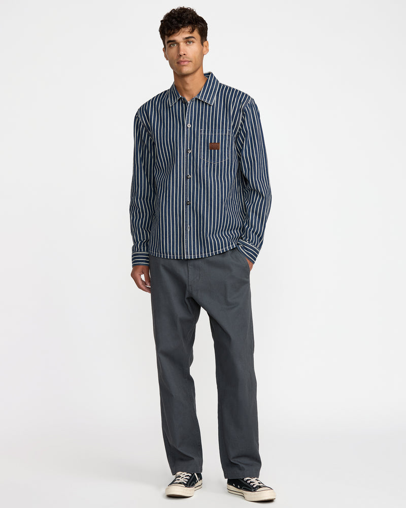 Dayshift Hickory Overshirt - RVCA