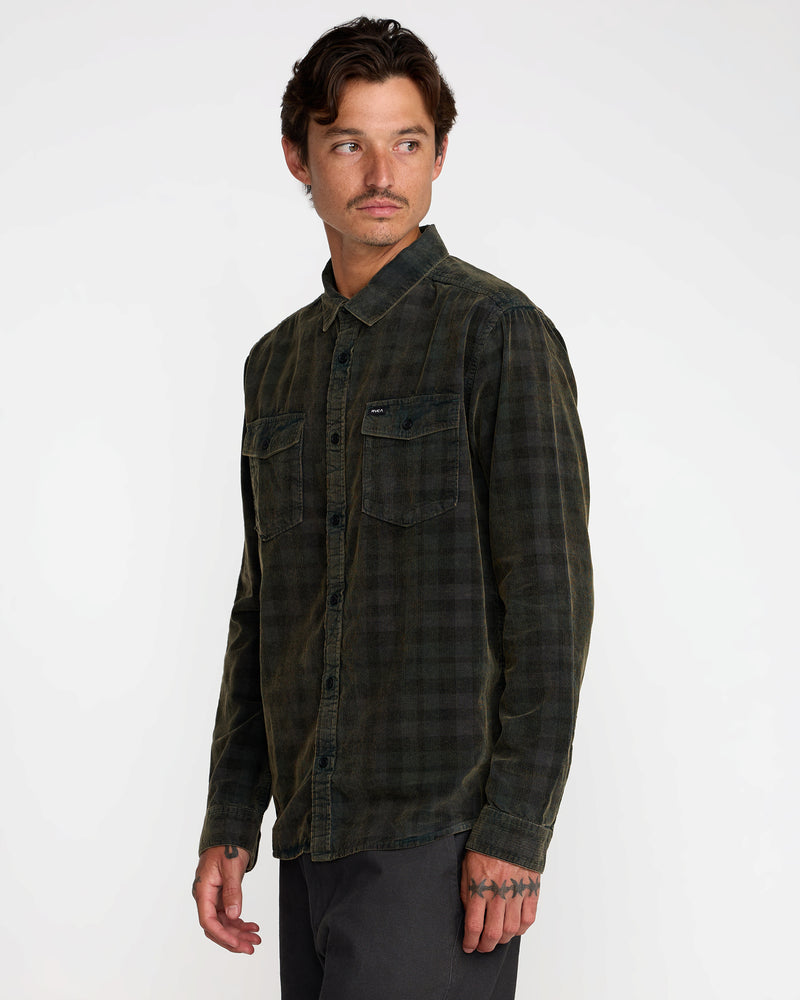 Artifice Cord Long Sleeve Shirt- RVCA