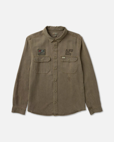 Mel G Moon Flower Long Sleeve Shirt- RVCA