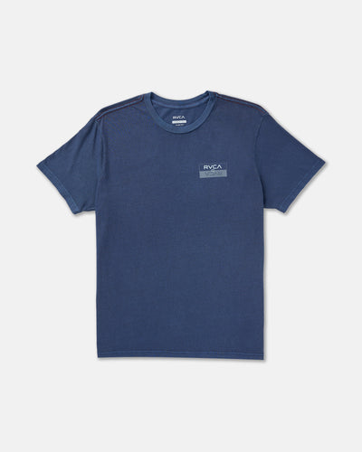 Double Bar Split Tee-RVCA