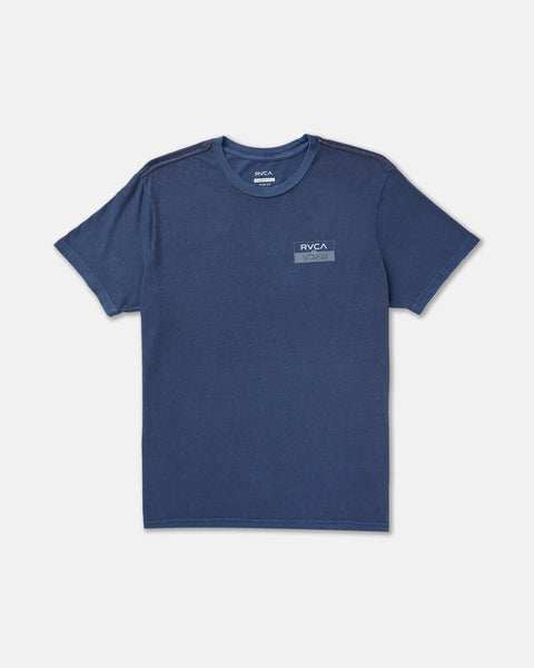 Double Bar Split Tee-RVCA