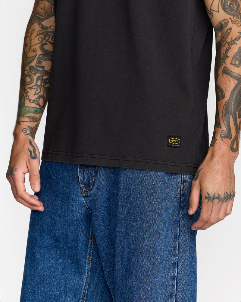 Midweight Label Short Sleeve Tee - RVCA