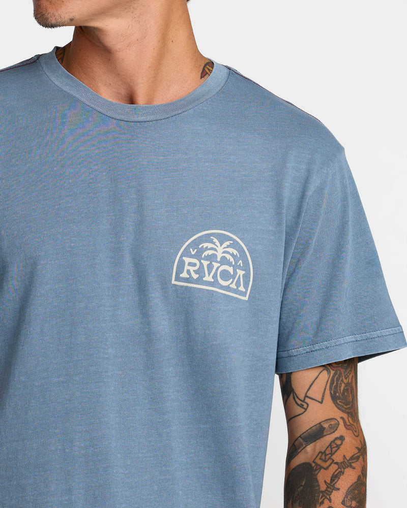 Palm Serif Short Sleeve Tee- RVCA