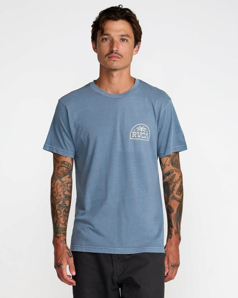Palm Serif Short Sleeve Tee- RVCA