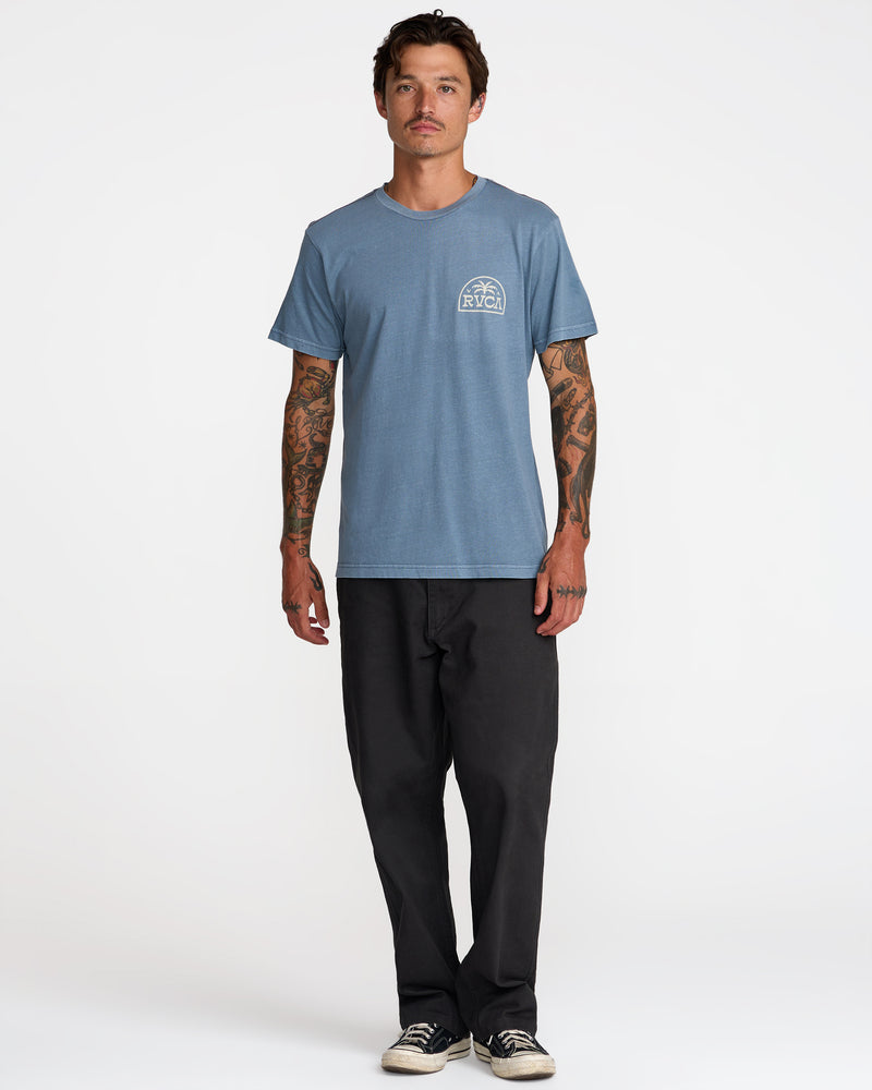 Palm Serif Short Sleeve Tee- RVCA