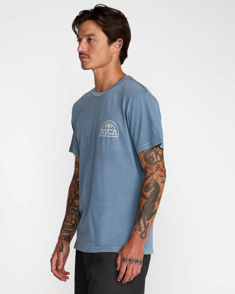 Palm Serif Short Sleeve Tee- RVCA