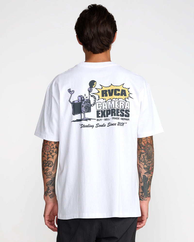 Camera Express Short Sleeve Tee- RVCA