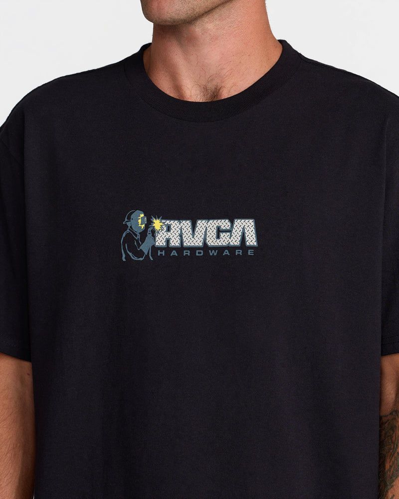 RVCA Hardware Short Sleeve Tee- RVCA