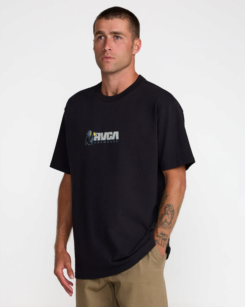 RVCA Hardware Short Sleeve Tee- RVCA