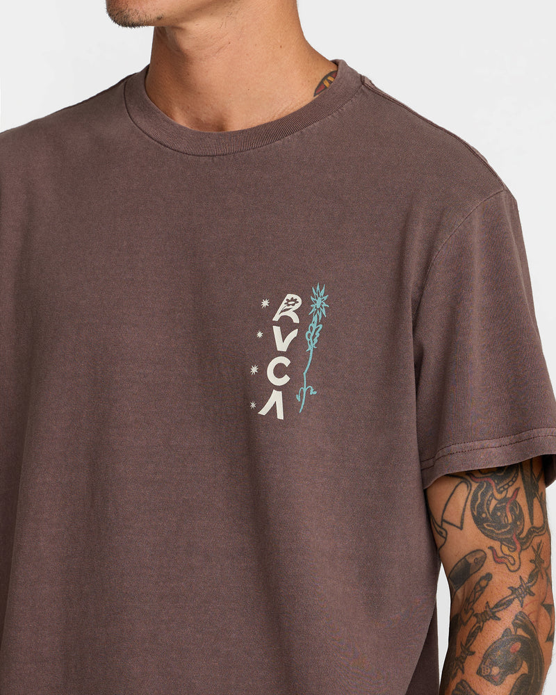 Mel G Flora Sleeve Tee- RVCA