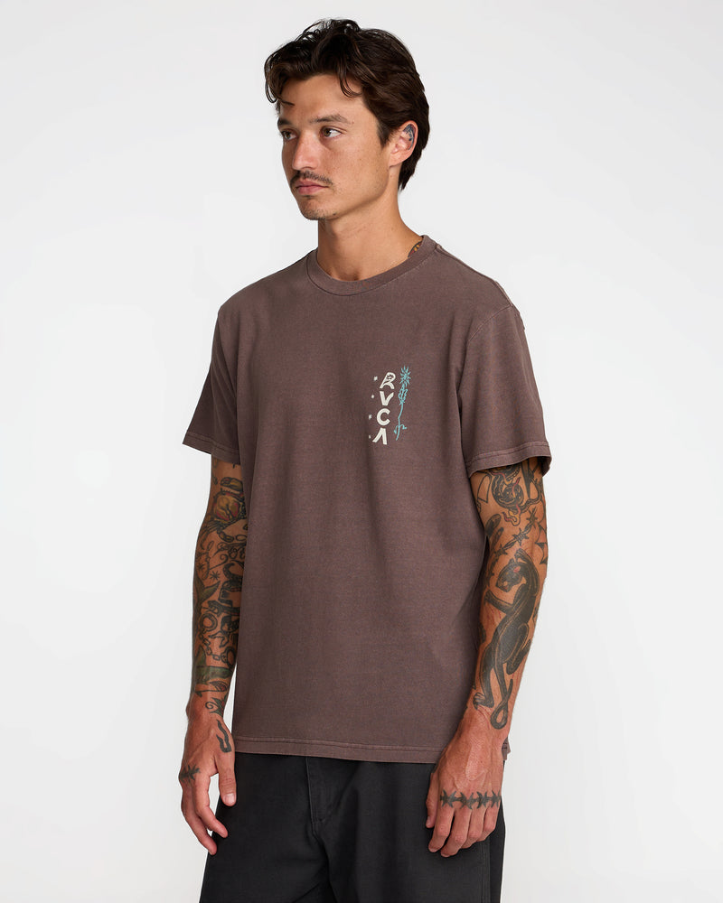 Mel G Flora Sleeve Tee- RVCA