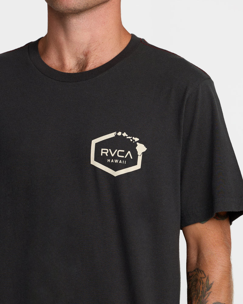 Island Hex Short Sleeve Tee- RVCA