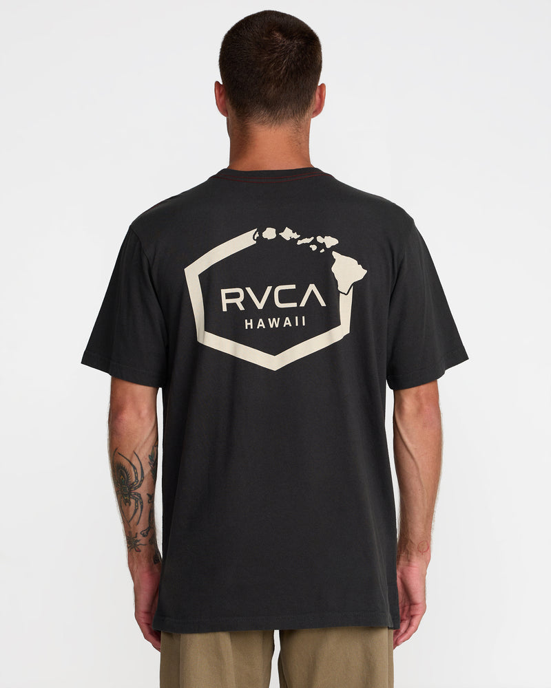 Island Hex Short Sleeve Tee- RVCA