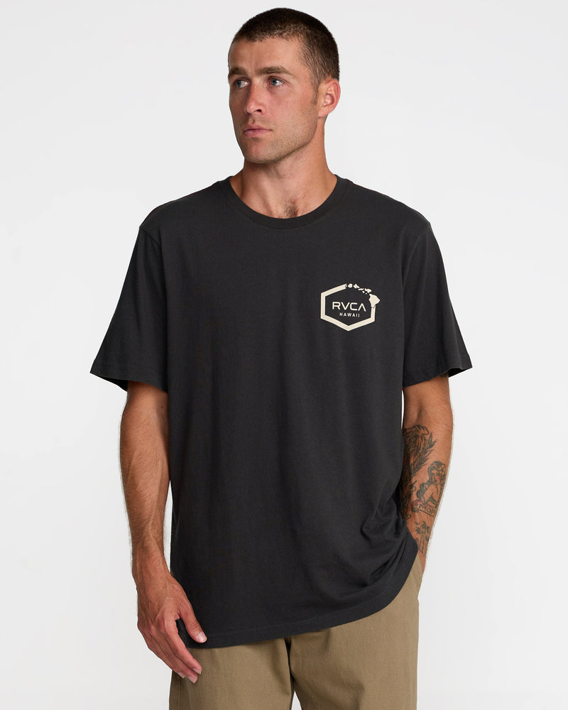 Island Hex Short Sleeve Tee- RVCA