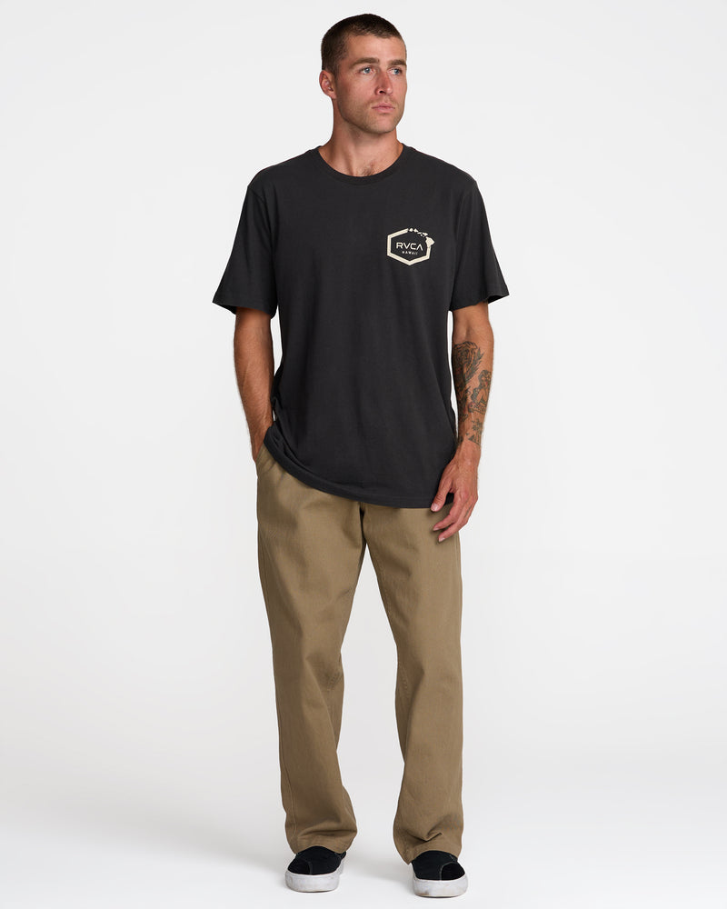 Island Hex Short Sleeve Tee- RVCA