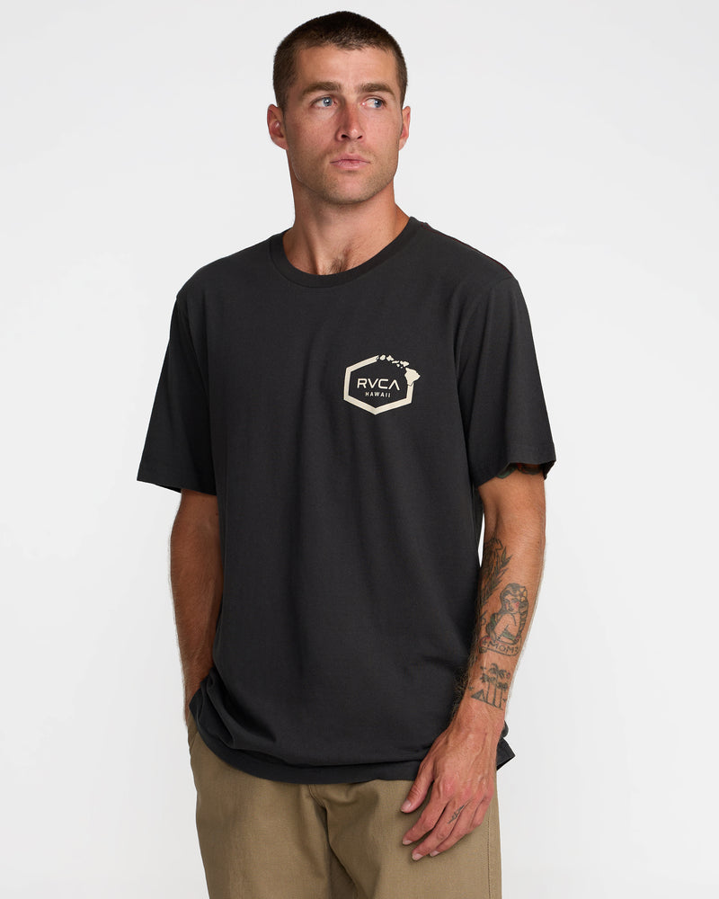 Island Hex Short Sleeve Tee- RVCA