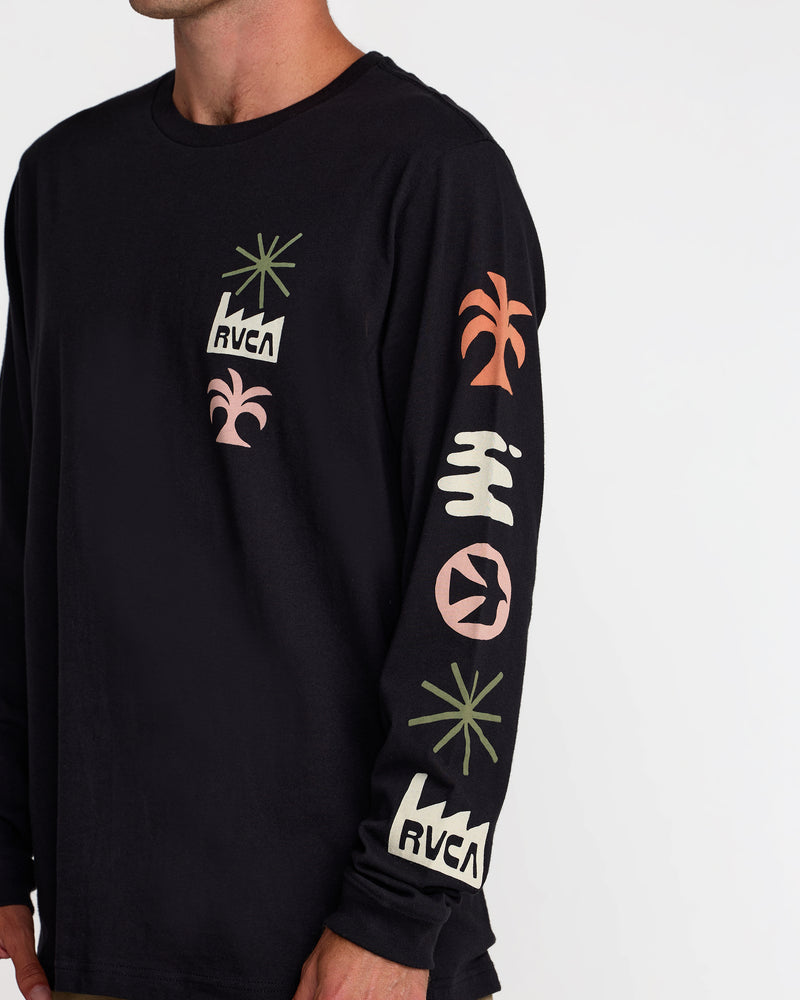 Mirage Long Sleeve Tee- RVCA