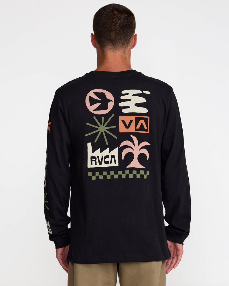 Mirage Long Sleeve Tee- RVCA