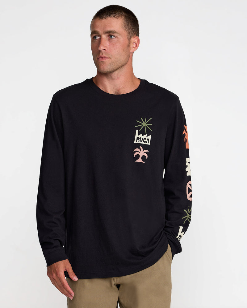 Mirage Long Sleeve Tee- RVCA