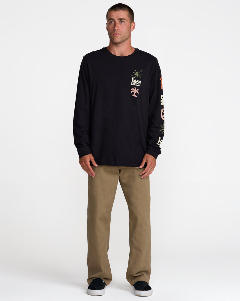 Mirage Long Sleeve Tee- RVCA