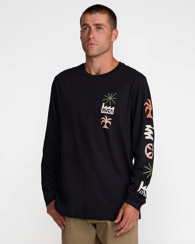 Mirage Long Sleeve Tee- RVCA