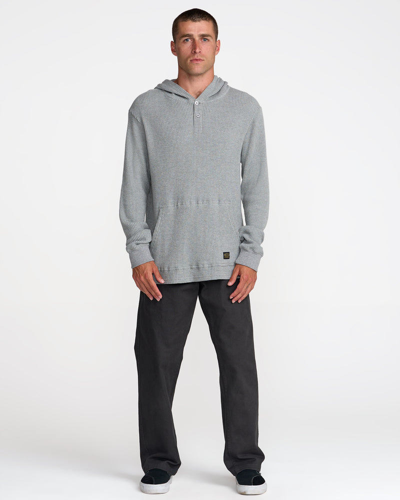 Dayshift Thermal Hooded Henley- RVCA