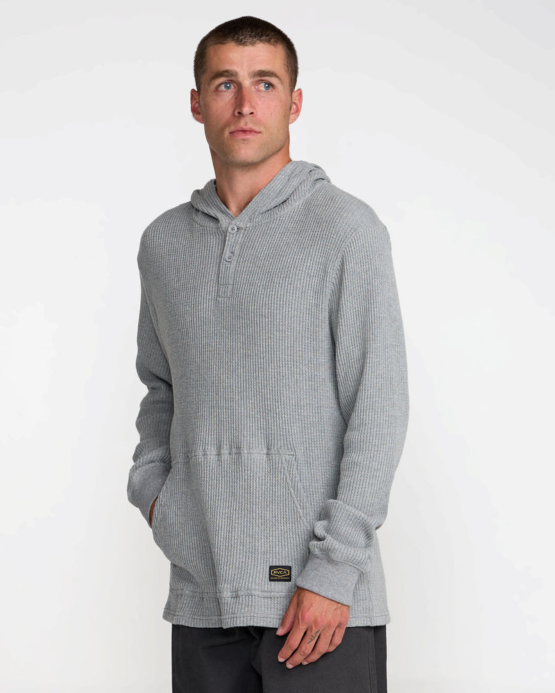 Dayshift Thermal Hooded Henley- RVCA