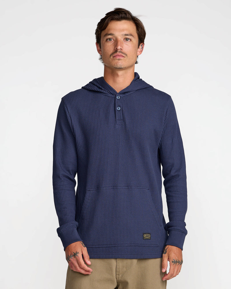 Dayshift Thermal Hooded Henley- RVCA