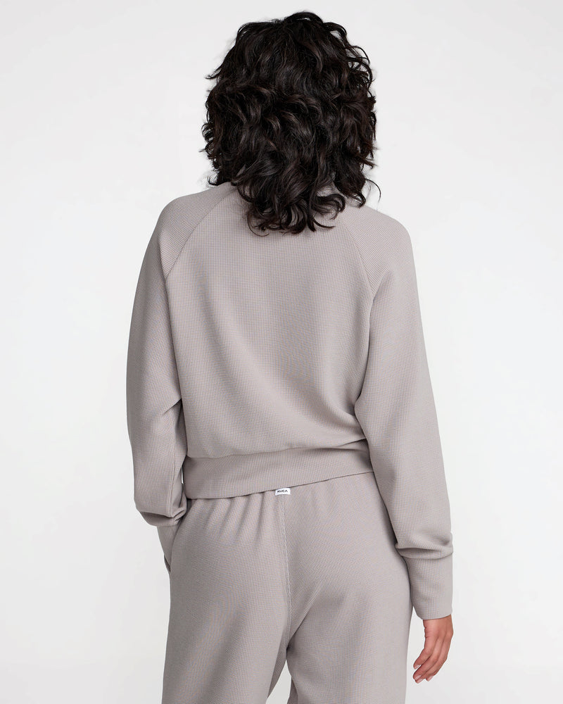 Sofie Waffle Mock Neck- RVCA