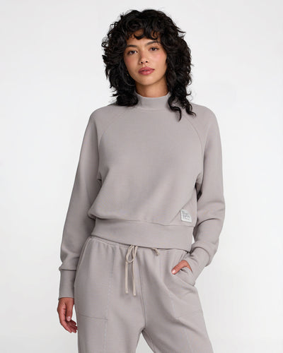 Sofie Waffle Mock Neck- RVCA