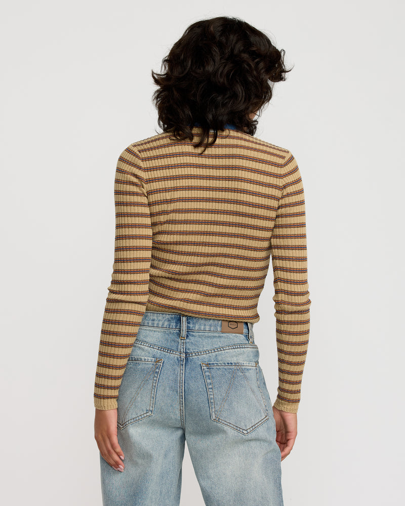 Bond Stripe Long Sleeve Sweater - RVCA