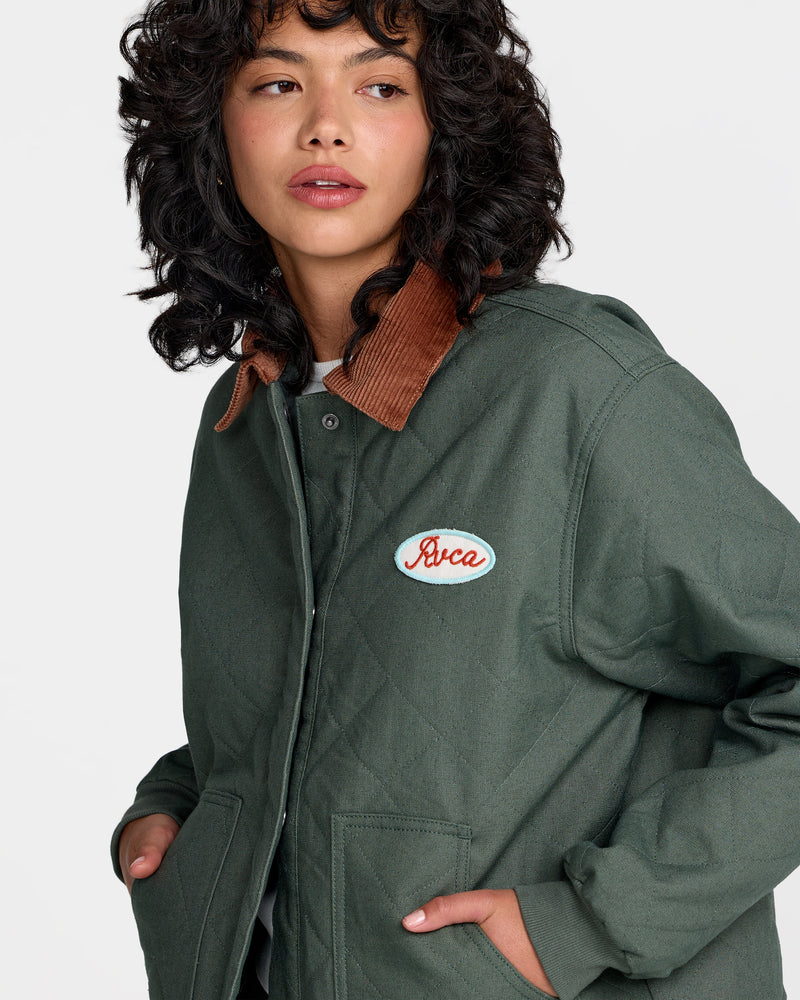 Clover Quilted Jacket- RVCA