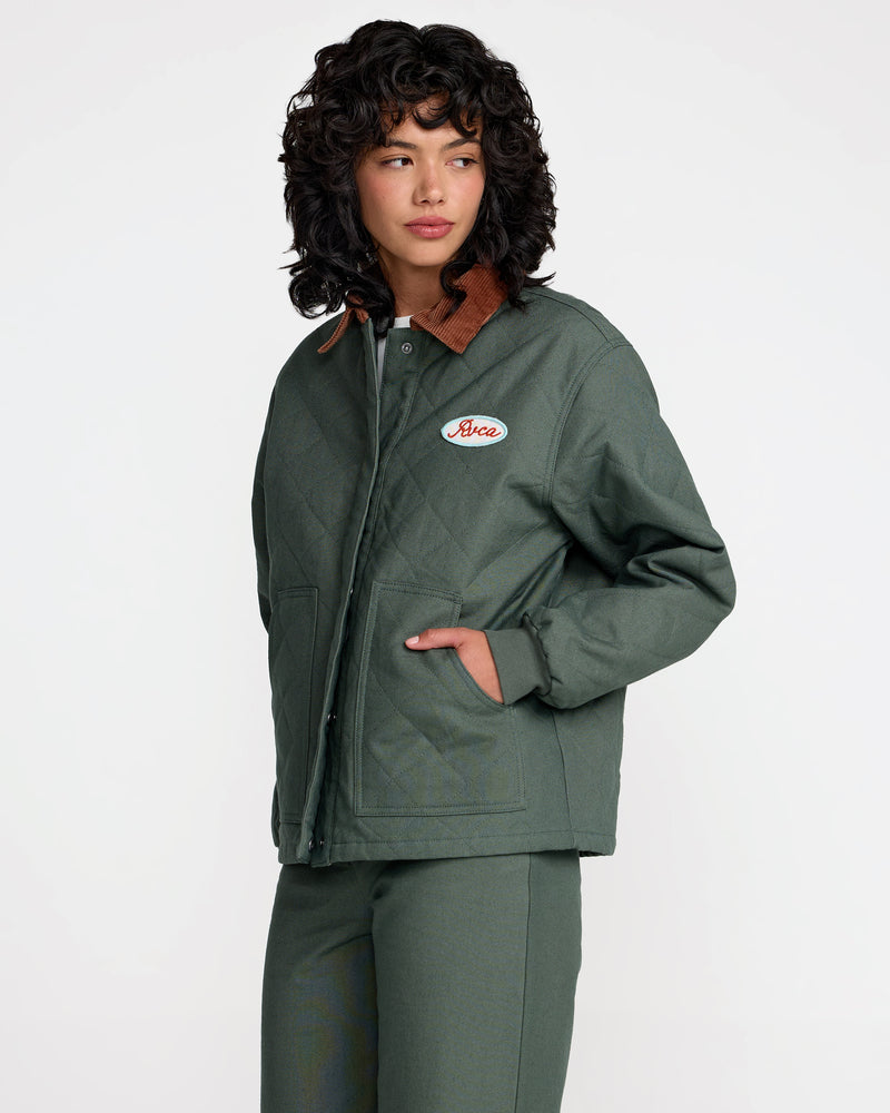 Clover Quilted Jacket- RVCA