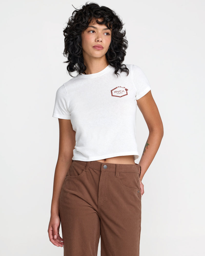 Hawaii Hex 411 Tee- RVCA