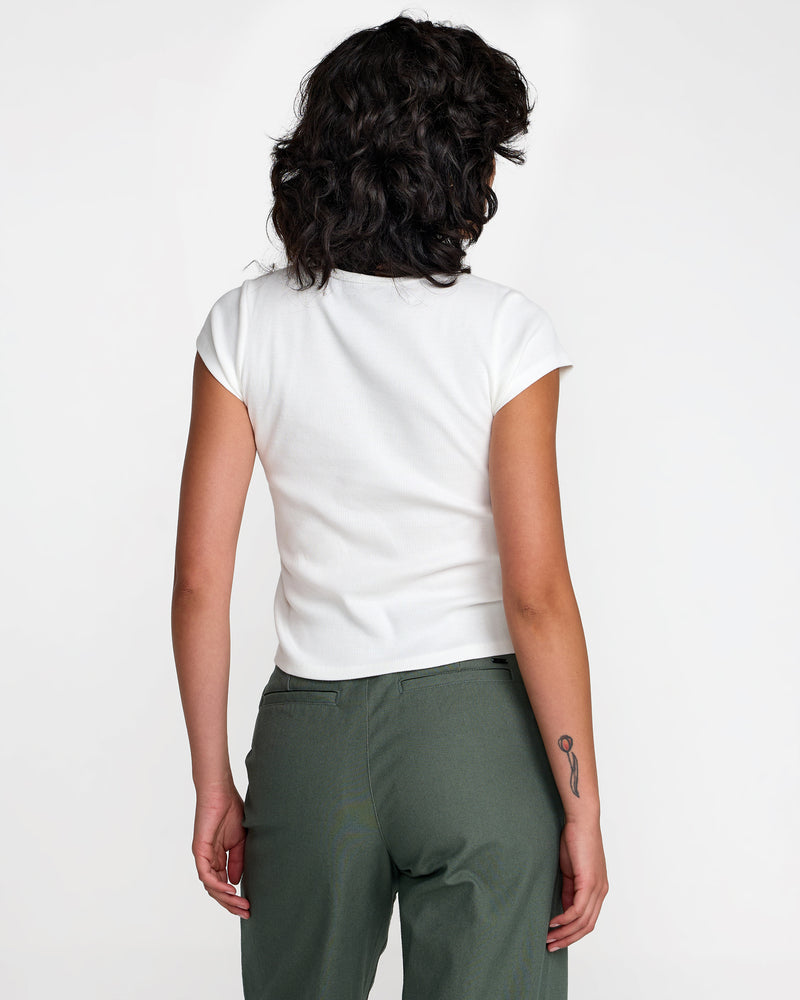 Ribbed Slim Tee- RVCA