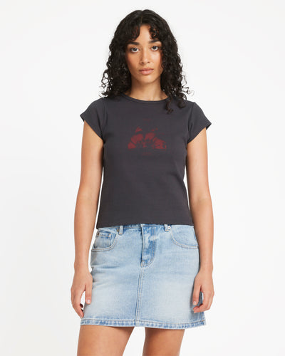 Ribbed Slim Tee- RVCA